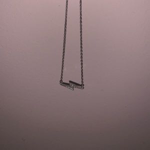 NEW Silver lightning bolt chocker